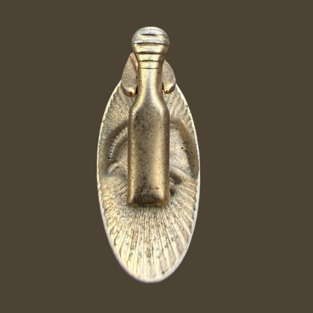 Mid-Century Etruscan Style Brass Horse Tie Clip Made In USA - Picture 6 of 7